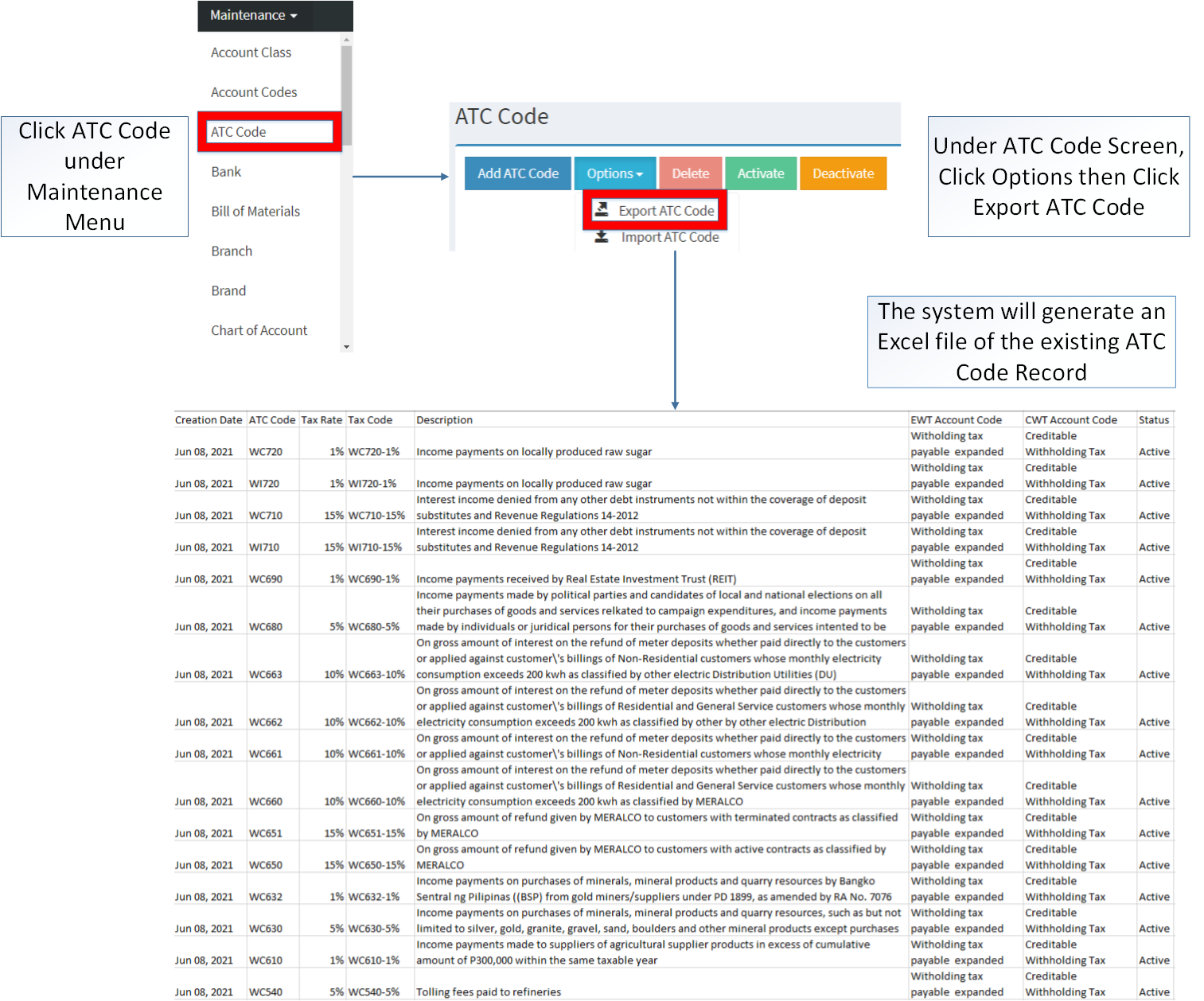 ATC Code Documentation Home