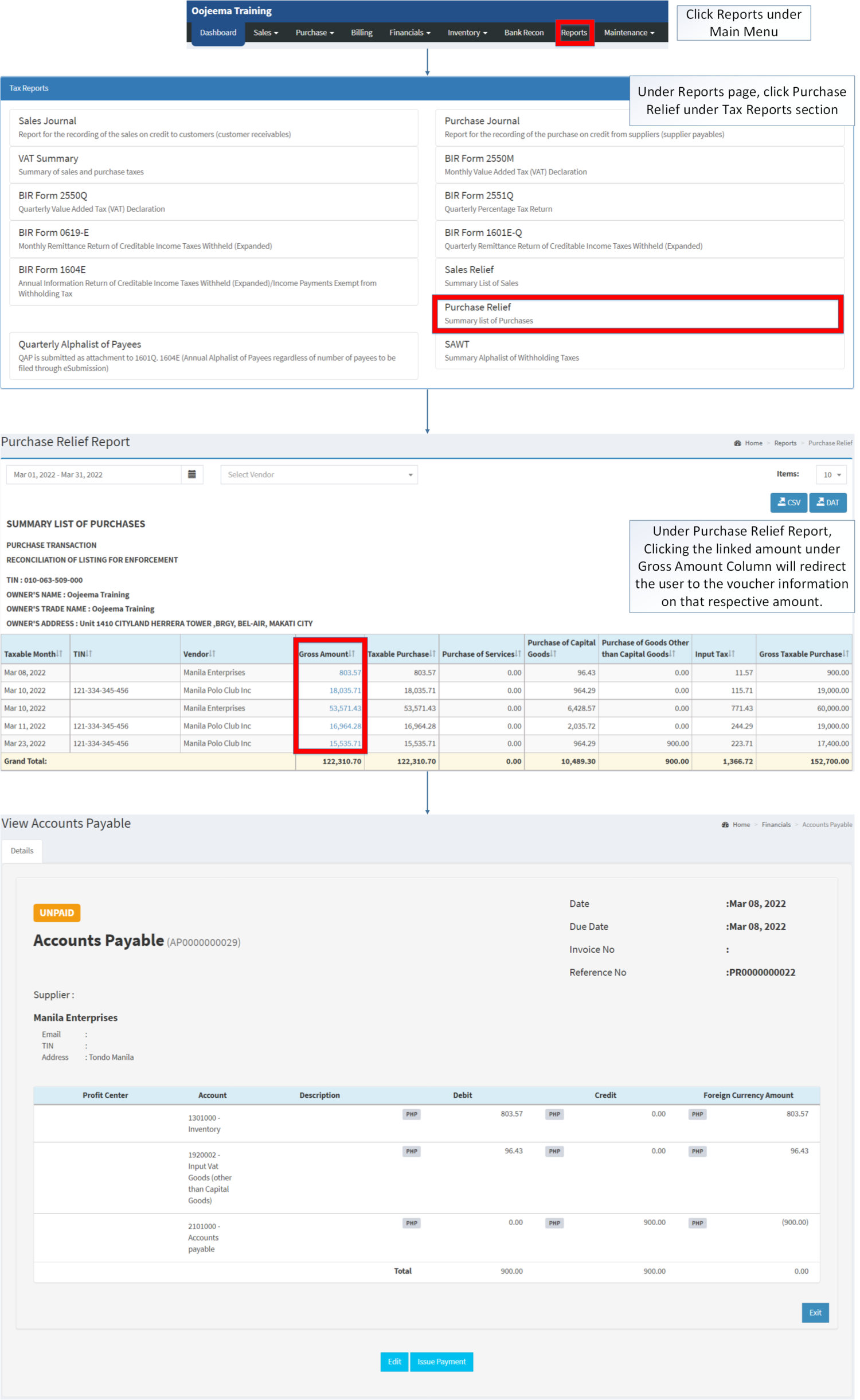 Tax Reports - Purchase Relief - View.png